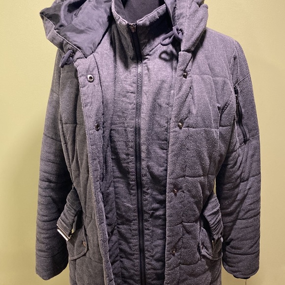 Mossimo Hooded Long Winter Coat - Picture 5 of 7
